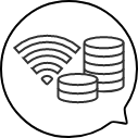 月間通信費売上